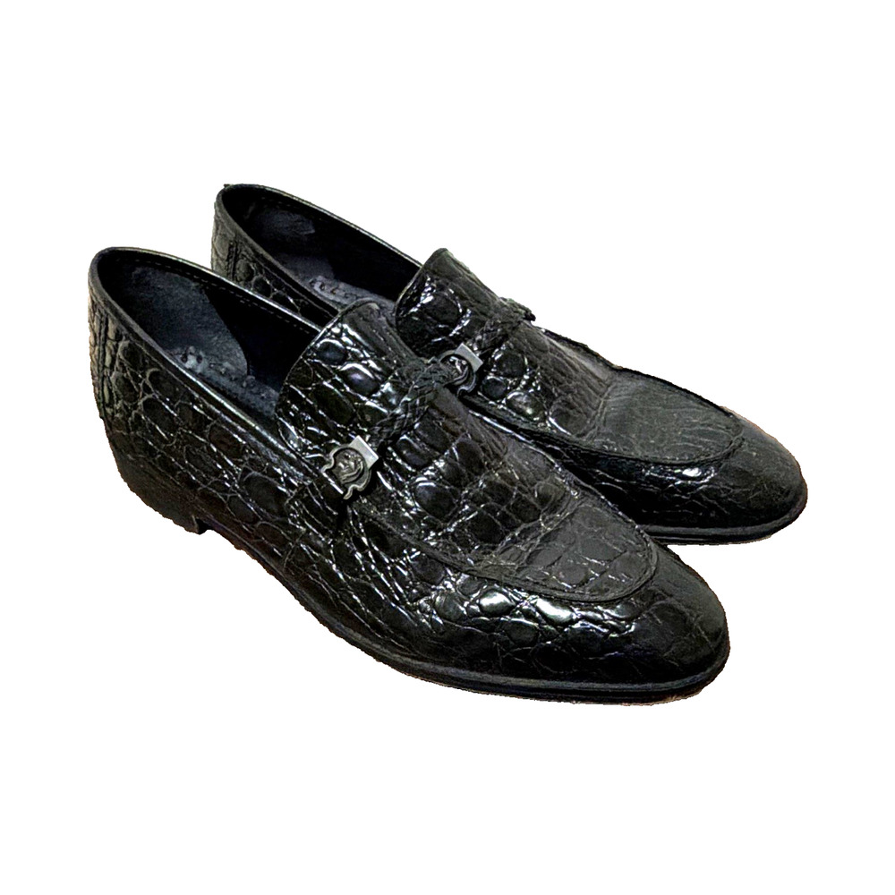 Stacy Adams Men's Black Leather Slip On Dress Loafer size 12